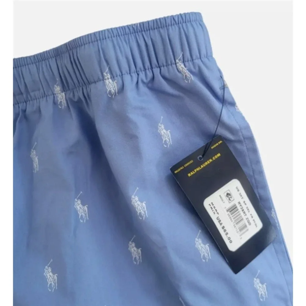 NWT Ralph Lauren 2XLT Blue All Over Pony Lounge Pants Pajamas 117763